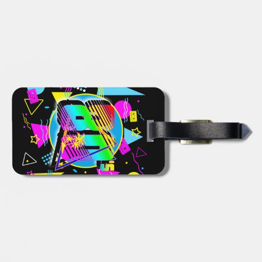 80'S RETRO  OUDE SCHOOLSTIJL BAGAGELABEL (Achterkant horizontaal)