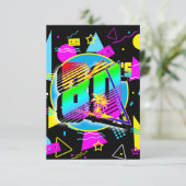 80'S RETRO  OUDE SCHOOLSTIJL BEDANKKAART (Staand voorkant)