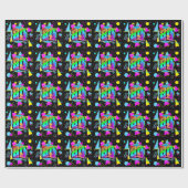 80'S RETRO OUDE SCHOOLSTIJL CADEAUPAPIER (Vlak)