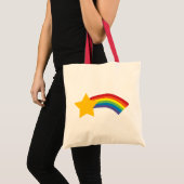 80's Retro Pop Rainbow Shooting Star Bag Tote Bag (Voorkant (product))