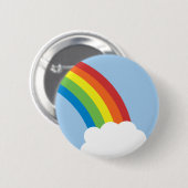 80's Retro Rainbow-Button Ronde Button 5,7 Cm (Voorkant /achterkant)
