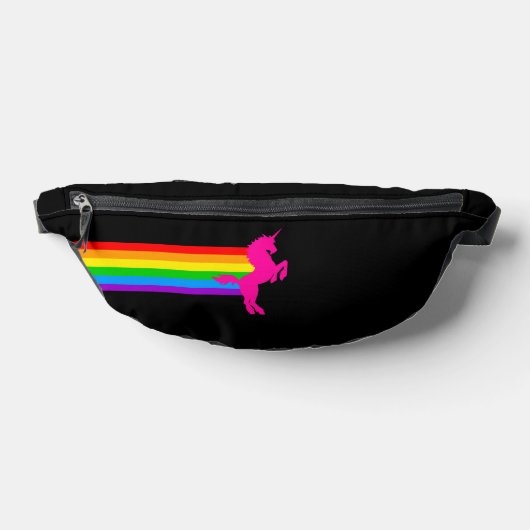 80s RETRO RAINBOW UNICORN FANNY PACK (Poser)