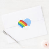 80's Retro Regenboog Hart-vormige Stickers (Envelop)