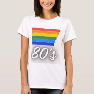 80s Retro Regenboog Vintage Dames T-Shirt