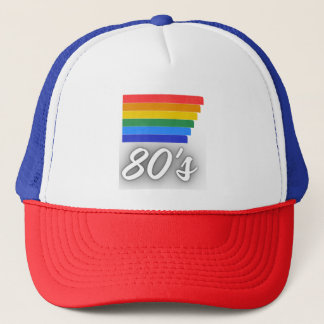 80s Retro Regenboog Vintage Trucker Pet