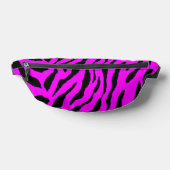 80s RETRO ROZE TIJGER STREPEN FANNY PACK Heuptasje (Liggend)