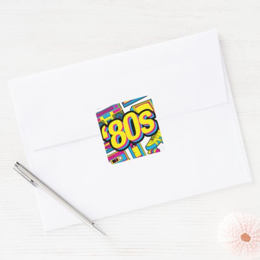 80s Retro Sticker Blad -  Throwback Vibes (Envelop)