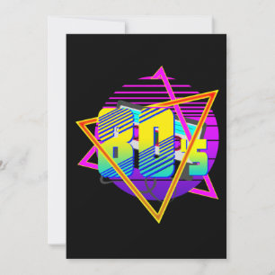 80's Retro  Sunset Kaart