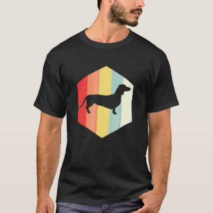 80s Retro Teckel Wiener Dog T-shirt