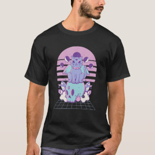 80S Retro Vaporwave Pastel Goth Kat Soft Grunge T-shirt
