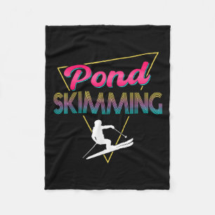 80s Retro Vijver Skimming Apparel Ski Pond Skimmer Fleece Deken