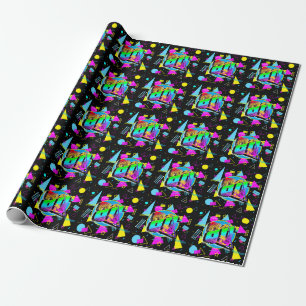 80'S RETRO VINTAGE OLD SCHOOL STIJL CADEAUPAPIER