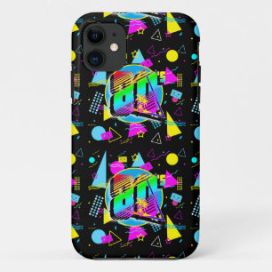 80'S RETRO VINTAGE OLD SCHOOL STIJL iPhone 11 HOESJE