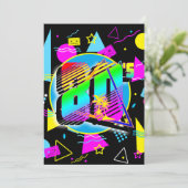 80'S RETRO VINTAGE OLD SCHOOL STIJL KAART (Staand voorkant)