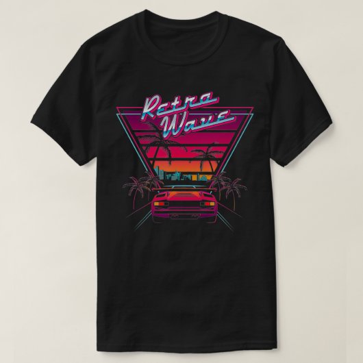 80s Retrogolf Synthwave Love Retro Wave Mi T-shirt (Design voorkant)