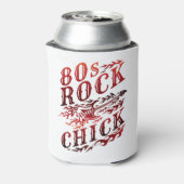 80s Rock Chick Eighties Music Blikjeskoeler (Blikje Achterkant)