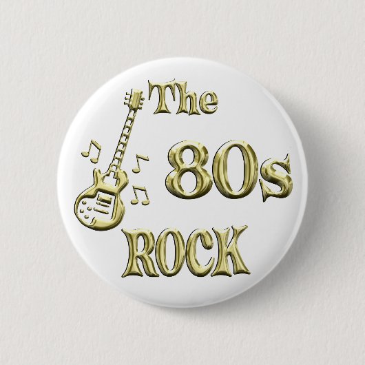 80s ROCK Ronde Button 5,7 Cm (Voorkant)