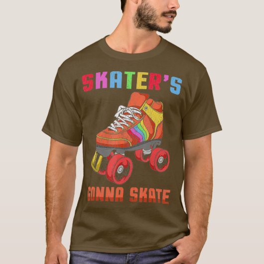 80s Rollerskates T Shirt Roller Skating (Voorkant)