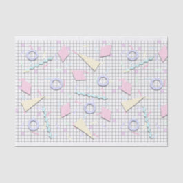 80s Snoep pastel geo print tissuepapier