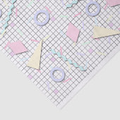 80s Snoep pastel geo print tissuepapier (Detail)