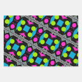 80s Splatterverf Gift Wrap Reeks Inpakpapier Vel (Voorkant)