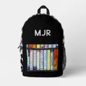 80's stijl cassette & argyle bedrukte rugzak (Voorkant)