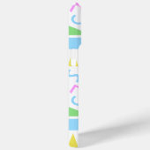 80s Stijl Vorm Patroon Kleur op Wit Case-Mate iPhone Case (Achterkant / Rechts)