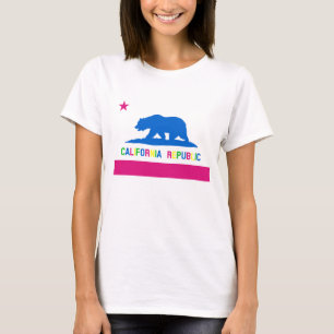 80s Style California Republic Flag herstellen T-shirt