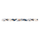 80s Trendy Abstract | Navy en Roos Gold Pattern Lint (Voorkant)