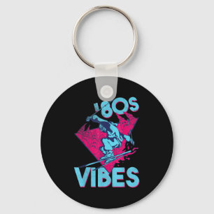 80s Vibes, Retro Ski  80s Skioutfit Sleutelhanger