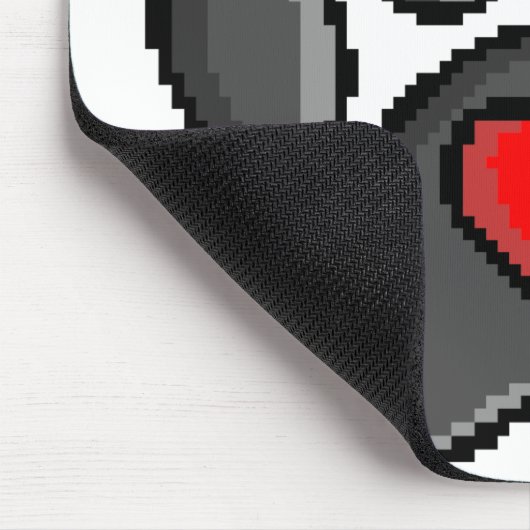 80s videospel met 8 bits pixels Art Dog Paw Muismat (Hoek)