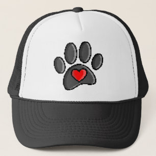 80s videospel met 8 bits pixels Art Dog Paw Trucker Pet
