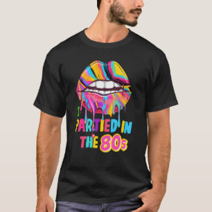 80s voor dames en heren en 80s festival kostuum t-shirt