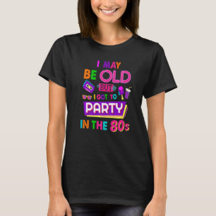 80s voor dames en heren en 80s festival kostuum t-shirt