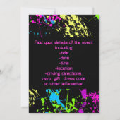 80s vrijgezellenfeest kaart (Achterkant)