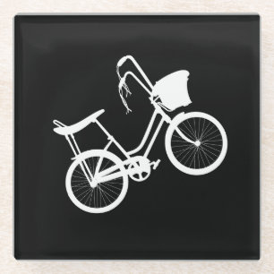 80's Wheelie (Wit) Glazen Onderzetter