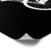 80's Wheelie (Wit) Poster (Hoek)