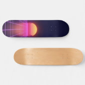 80s Zonsondergang Skateboard (Horizontaal)