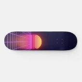 80s Zonsondergang Skateboard (Horizontaal)