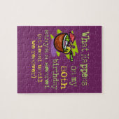 80ste cadeautjes van de Birthday Party. Wat gebeur Legpuzzel (Horizontaal)