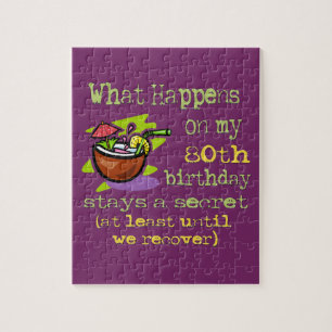 80ste cadeautjes van de Birthday Party. Wat gebeur Legpuzzel