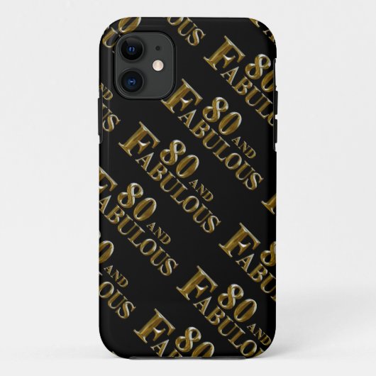 80ste verjaardag Case-Mate iPhone case (Achterkant)