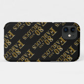 80ste verjaardag Case-Mate iPhone case (Achterkant (horizontaal))