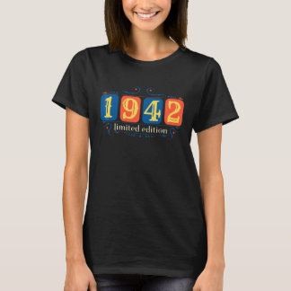 80ste verjaardag Dames Mannen 80 jaar 1942 36 T-shirt