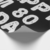 80ste verjaardag.. dus blij dat ik 80 ben vandaag  cadeaupapier (Hoek)