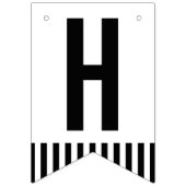 80ste verjaardag foto zwart wit vlaggetjes (Tweede vlag)