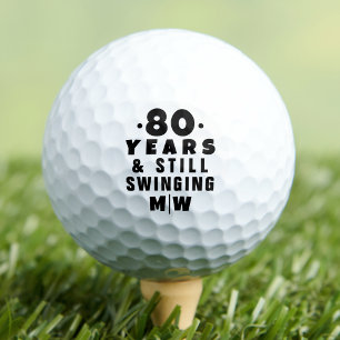 80ste verjaardag Funny monogram Golfballen