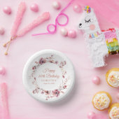 80ste verjaardag gepersonaliseerde Bourgondische r Papieren Kommen (Feest)