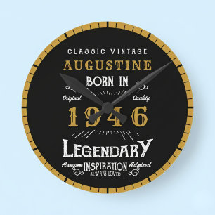 80ste verjaardag Legende Geboren 1946 Ronde Klok
