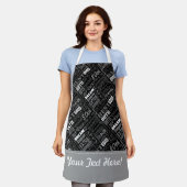 80ste verjaardagsfeestje gepersonaliseerde geschen schort (Gedragen)